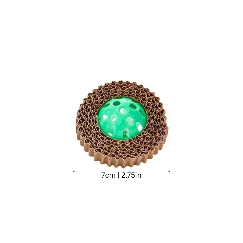 Interactive Cat Toy Ring - Scratch & Spin Toy