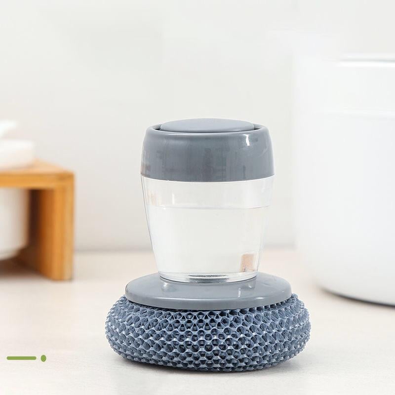 Soap-Dispensing Kitchen Cleaning Brush