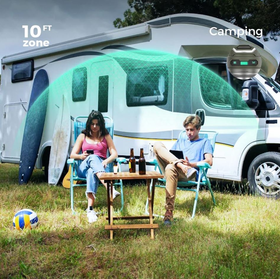 Portable Mosquito Repellent Lamp - UV Light, Rechargeable, Outdoor Safe