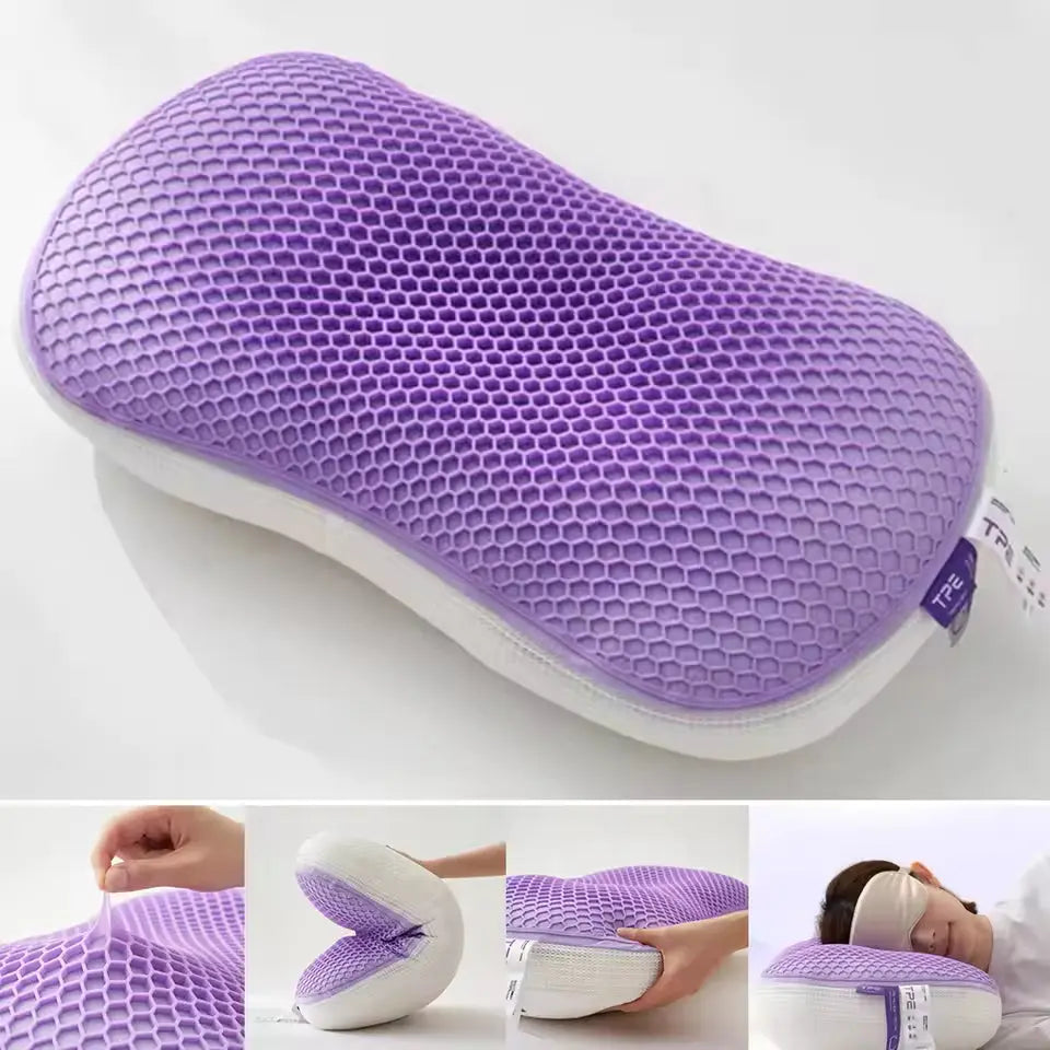 Cat-Shaped Plush Support Pillow