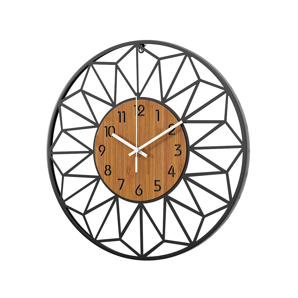 Geometric Metal Wall Clock