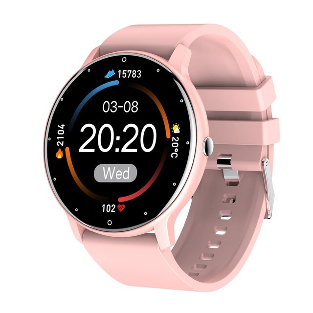 IP67 Ultra-thin Smartwatch - Slim Full Touchscreen Fitness Tracker with Waterproof Design