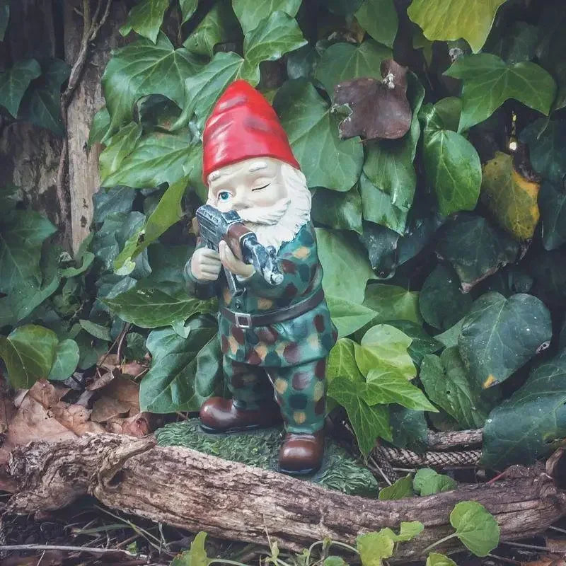 Garden Gnome Warriors – Funny Outdoor Yard Statues