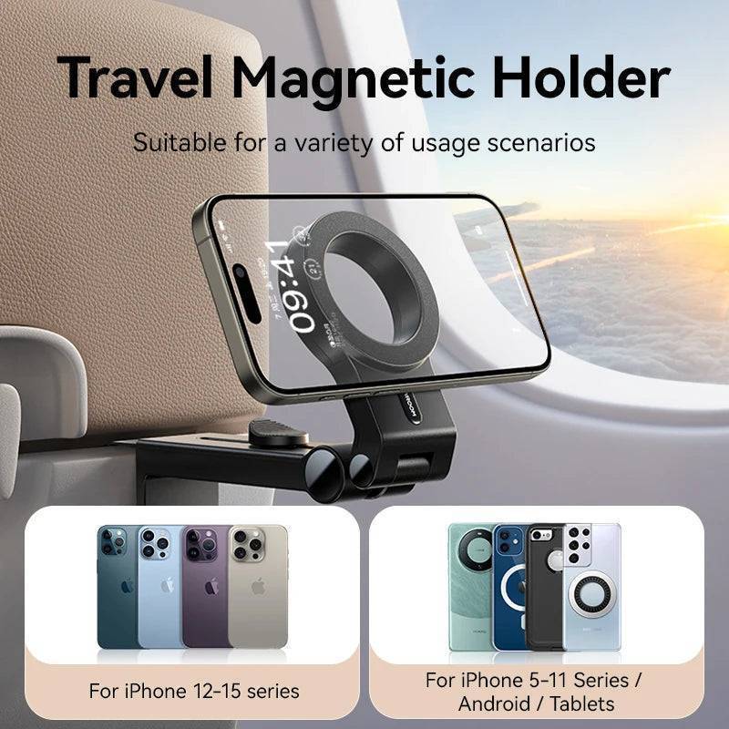 Magnetic Phone Holder – Travel Stand for Car & Desk Use