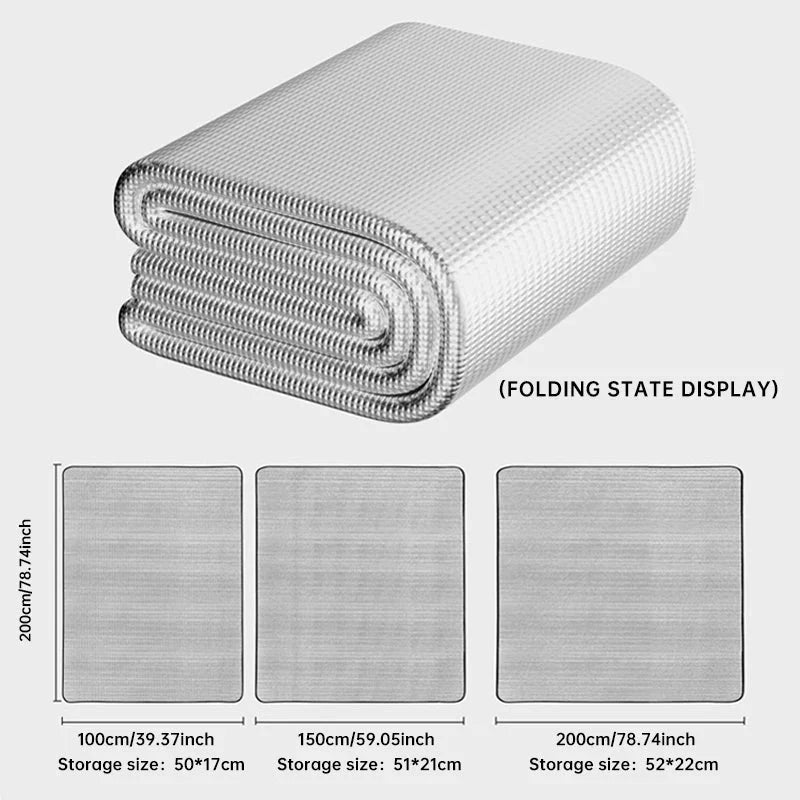 Aluminum Sleeping Pad with Foam for Camping and Outdoor Use