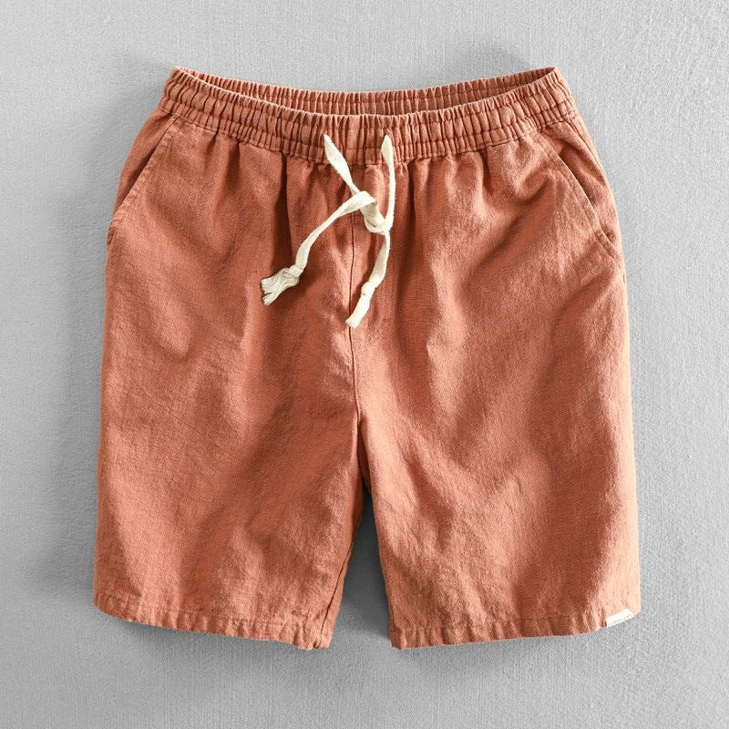 Men’s Casual Cotton Shorts – Loose Fit with Pockets