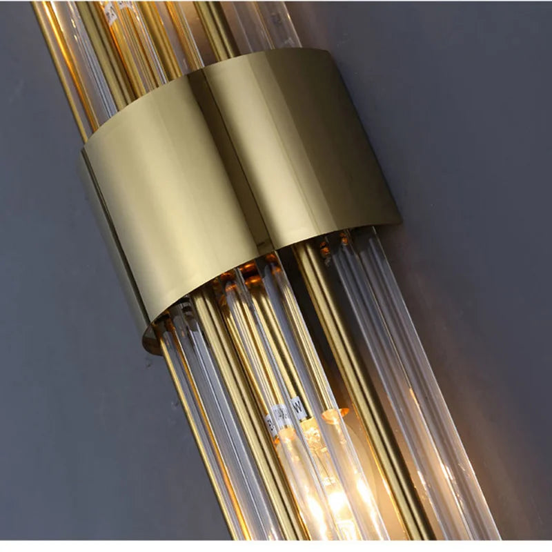 Gold LED Wall Lamp Elegant Indoor Lighting