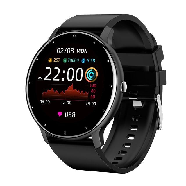 IP67 Ultra-thin Smartwatch - Slim Full Touchscreen Fitness Tracker with Waterproof Design