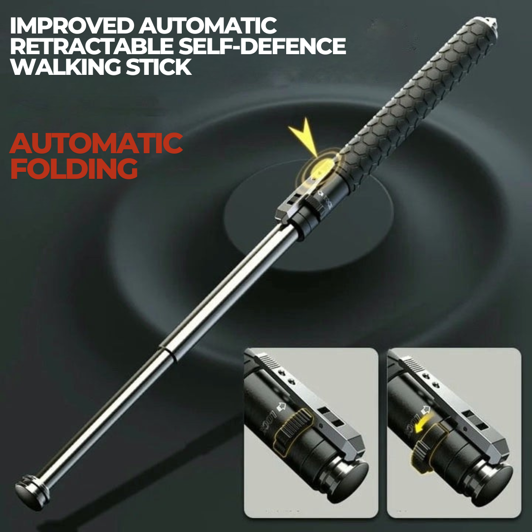 LED Hiking Walking Stick β Safety Trekking Pole Auto-Open