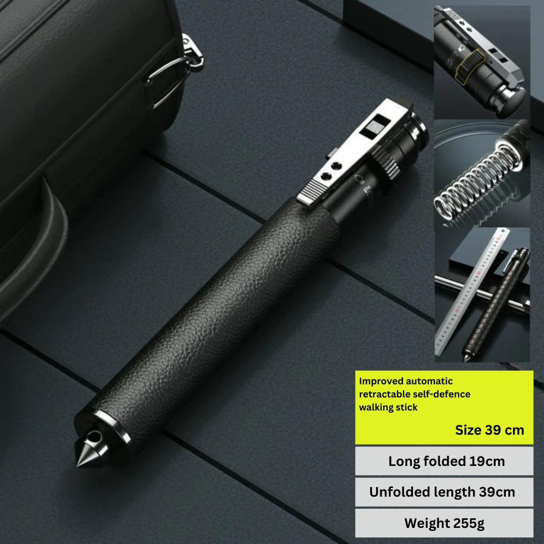 LED Hiking Walking Stick β Safety Trekking Pole Auto-Open