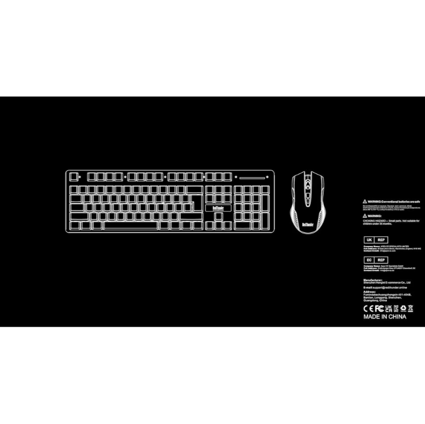 Wireless Gaming Keyboard & Mouse Combo - LED Backlit
