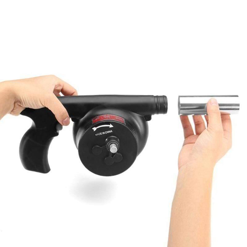 Manual BBQ Blower for Camping β Hand Crank Fire Starter