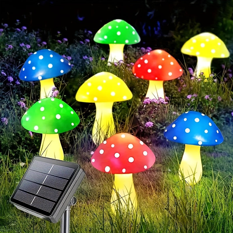 Solar Mushroom Garden Lights – 16-Head Outdoor Lawn Decor