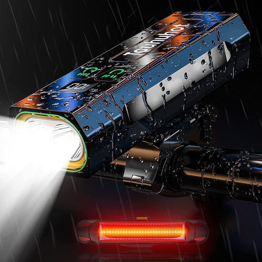 Super Bright Bike Lights - 6000/7000 Lumens USB Rechargeable 3LED