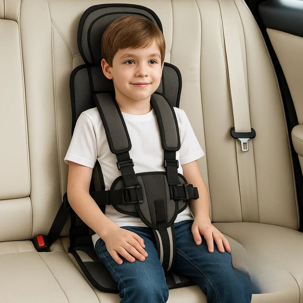 Child Car Booster Seat – Portable Travel Safety Chair
