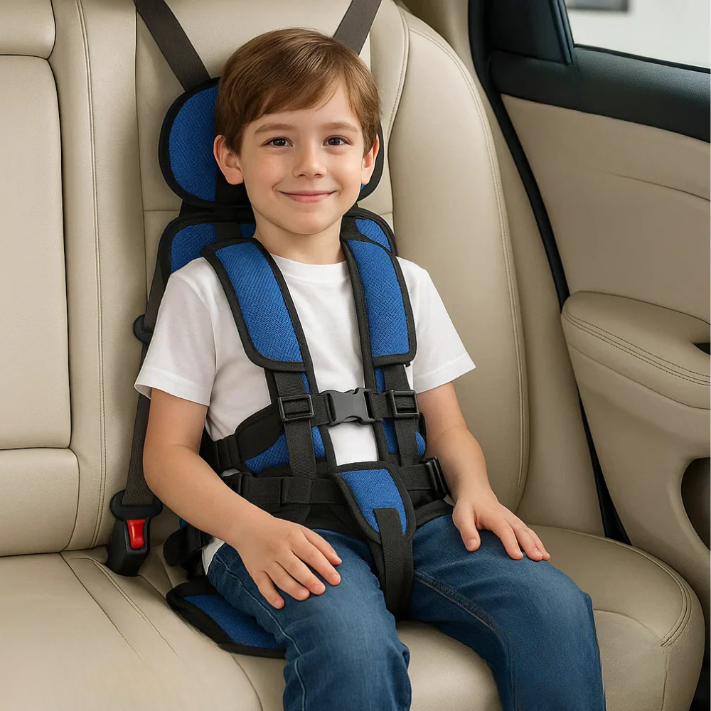 Child Car Booster Seat – Portable Travel Safety Chair