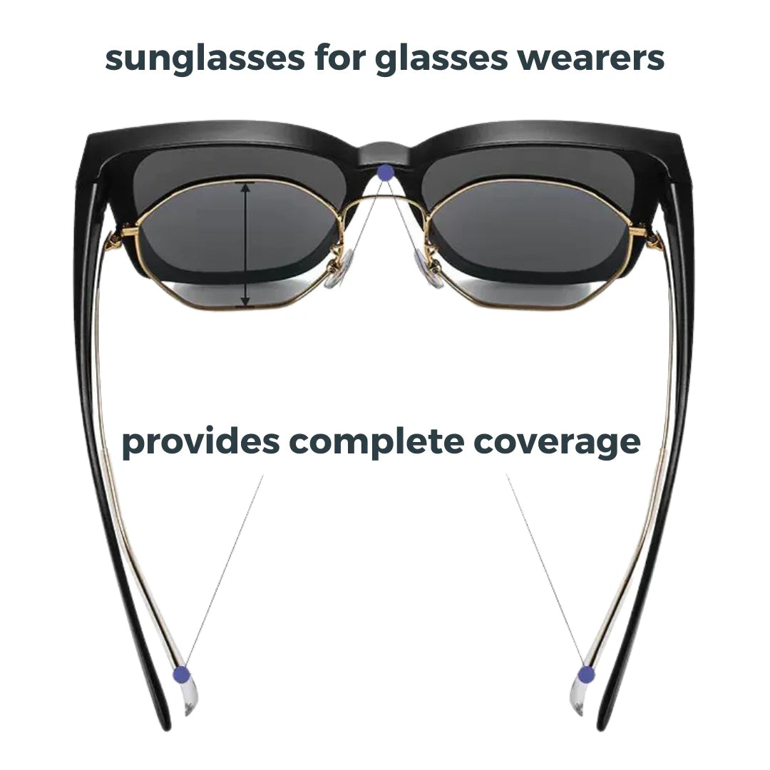 Fit Over Sunglasses - UV400 Protection, Comfortable Over Glasses Fit