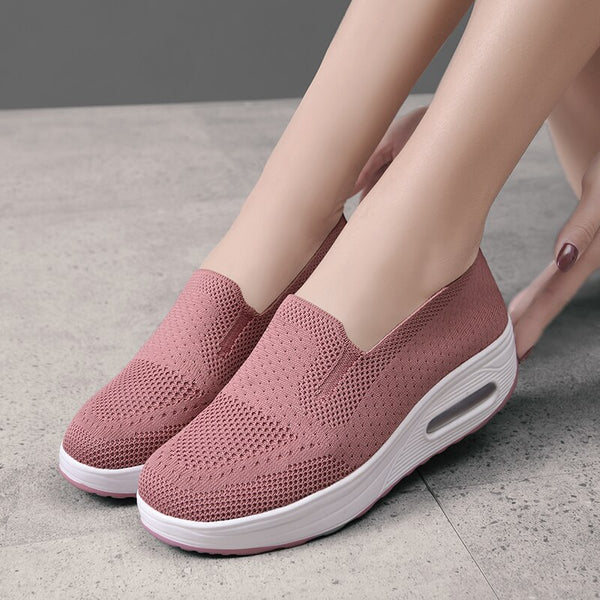 Women’s Comfort Walking Shoes – Breathable Slip On Sneakers