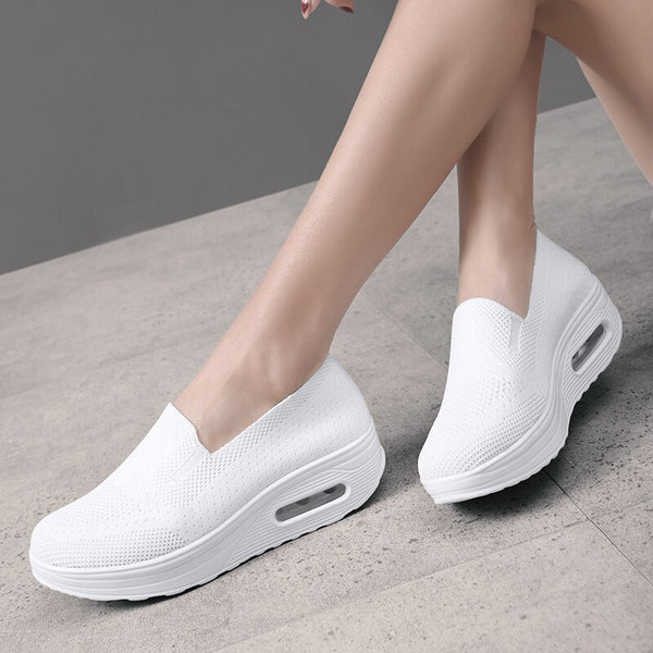 Women’s Comfort Walking Shoes – Breathable Slip On Sneakers