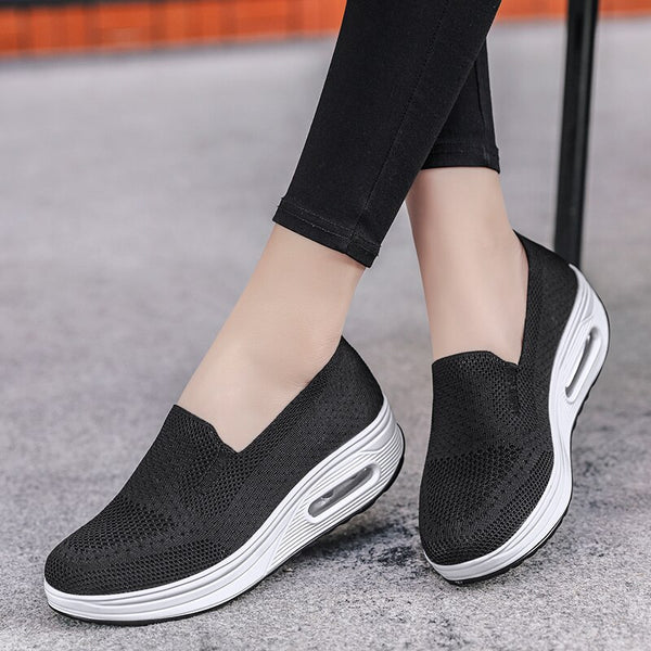 Women’s Comfort Walking Shoes – Breathable Slip On Sneakers