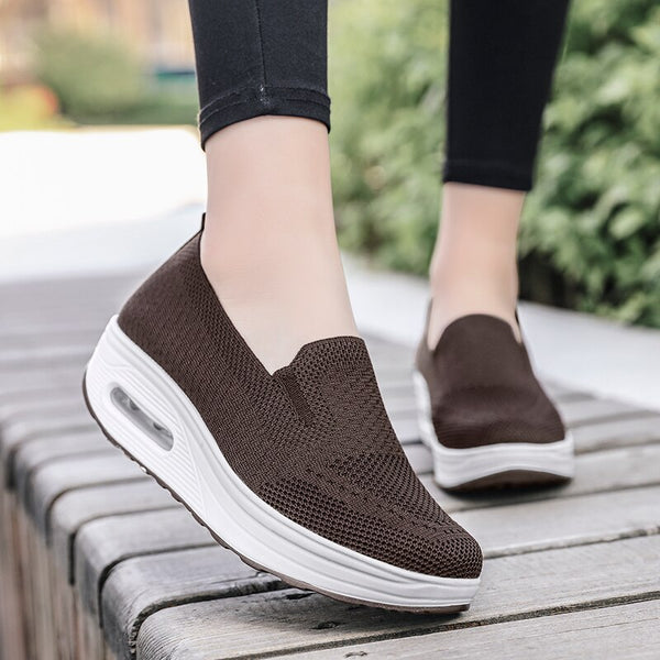 Women’s Comfort Walking Shoes – Breathable Slip On Sneakers