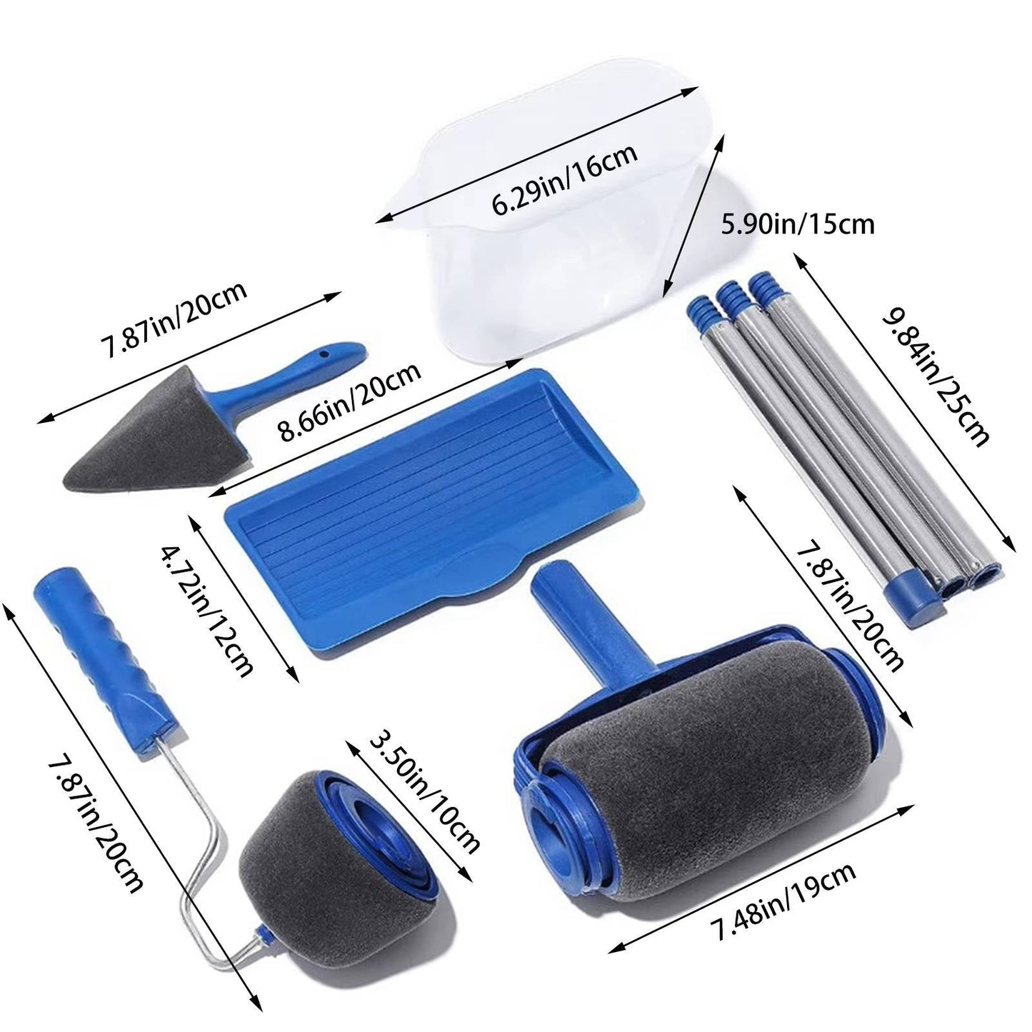 Paint Roller & Brush Decorating Kit