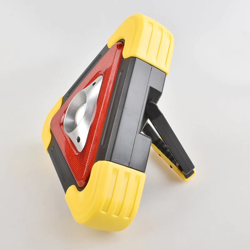 2-IN-1 Solar Emergency Triangular Roadside Signal Light