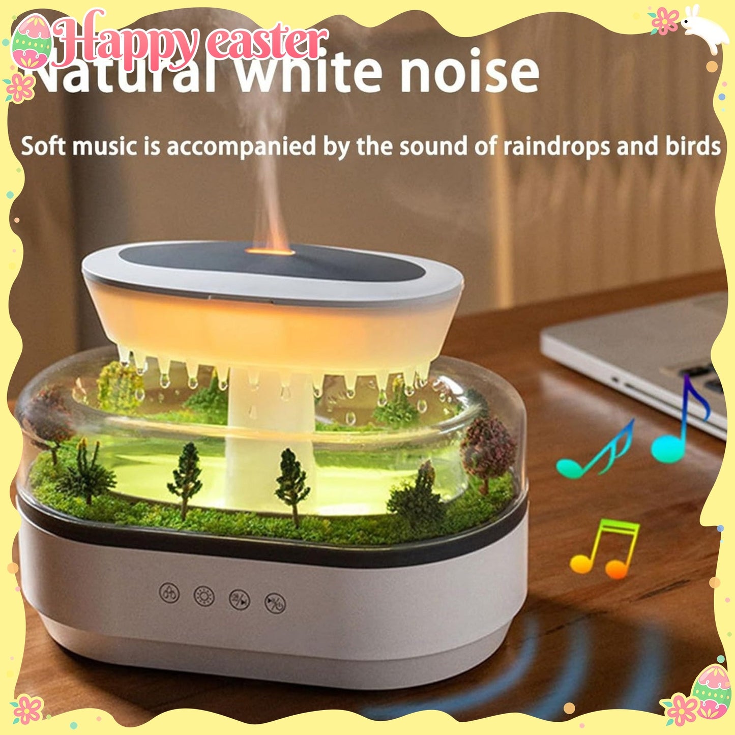 Forest Humidifier with Rain Sounds & Ambient Light