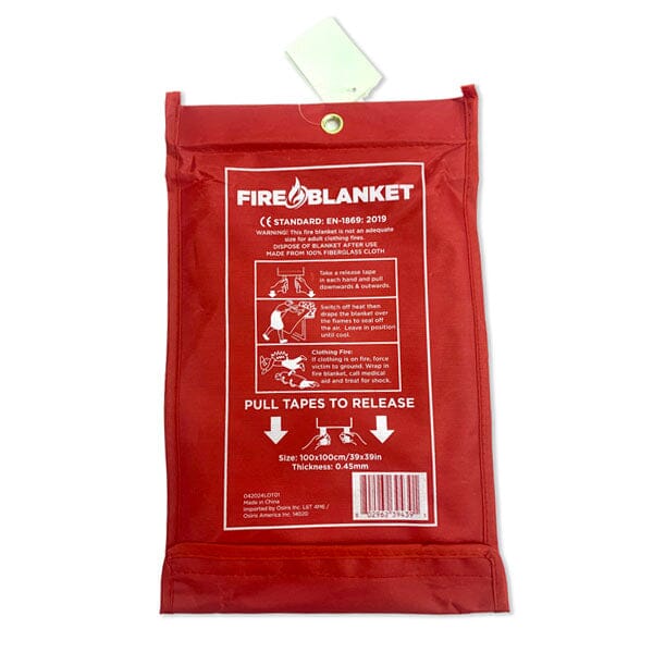 Certified Emergency Fire Blanket - Fibreglass Safety Protection-