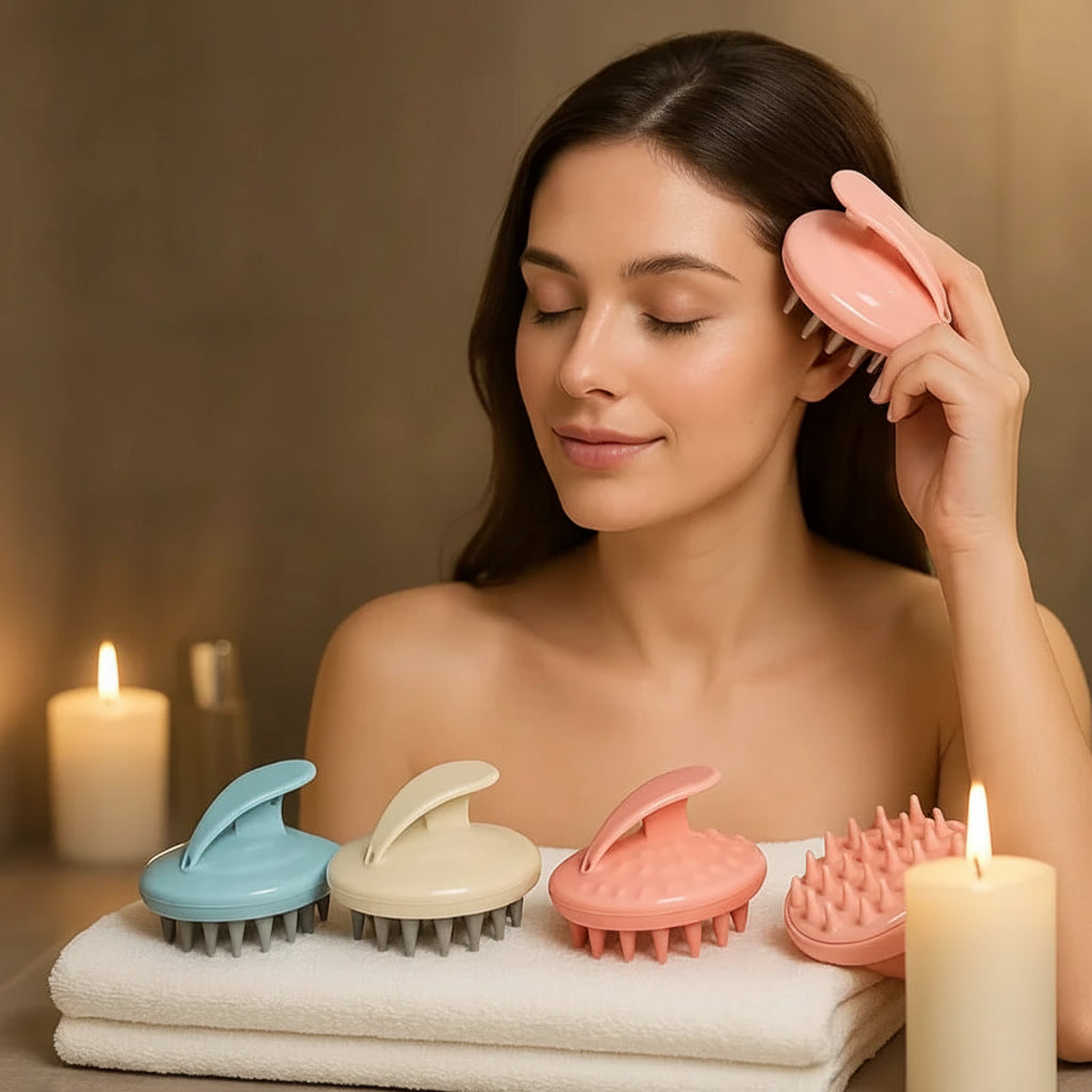 Scalp Massager Brush โ Stimulate Hair Growth & Relaxation
