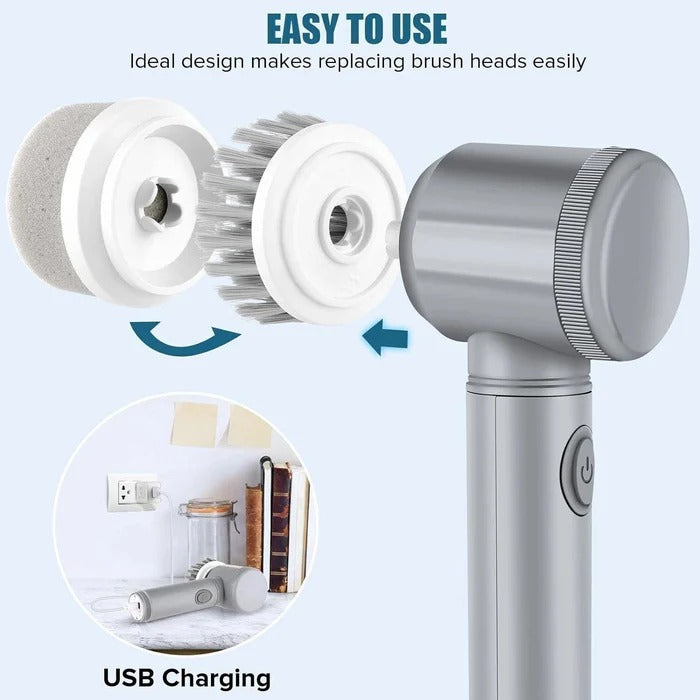 Turbo Spin Scrubber Electric Cleaning Brush