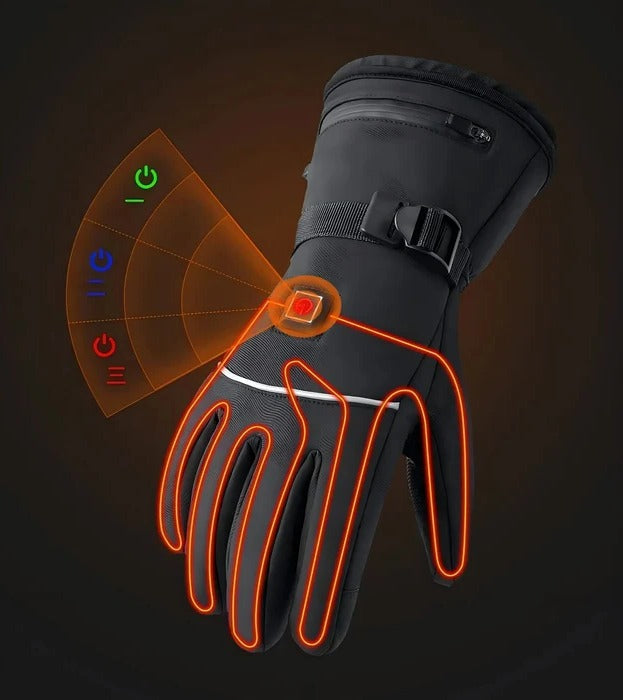 Rechargeable Heated Motorcycle Gloves