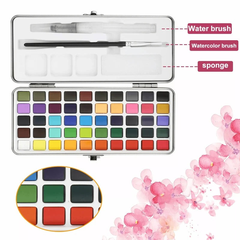 Watercolor Paint Set for Artists & Beginners