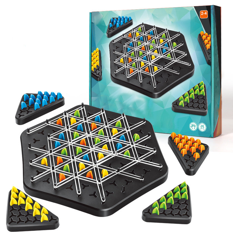 Rubber Band Chess Game - Fun Interactive Board Game