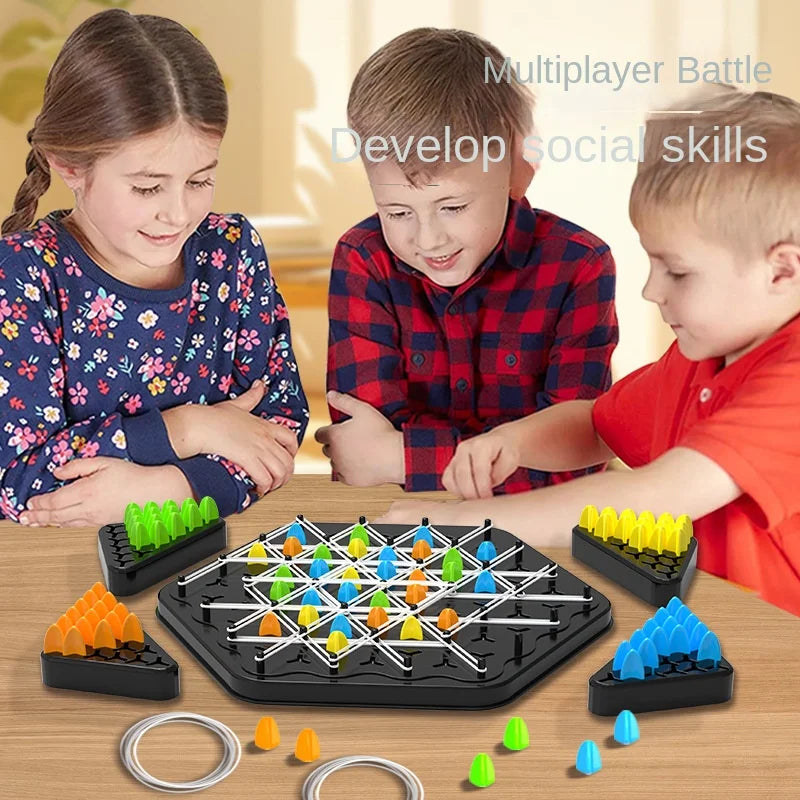 Rubber Band Chess Game - Fun Interactive Board Game