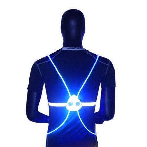 360° Reflective LED Safety Vest with Flashing Lights