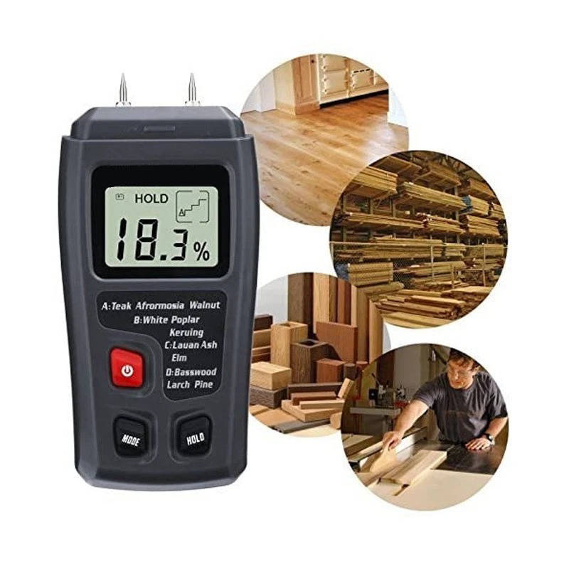 Wood Moisture Meter β Digital Tester for Lumber & Firewood