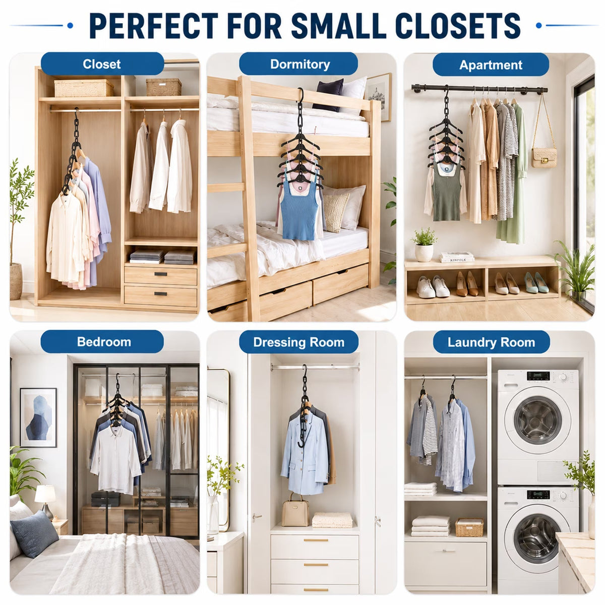 Space-Saving Clothes Hangers