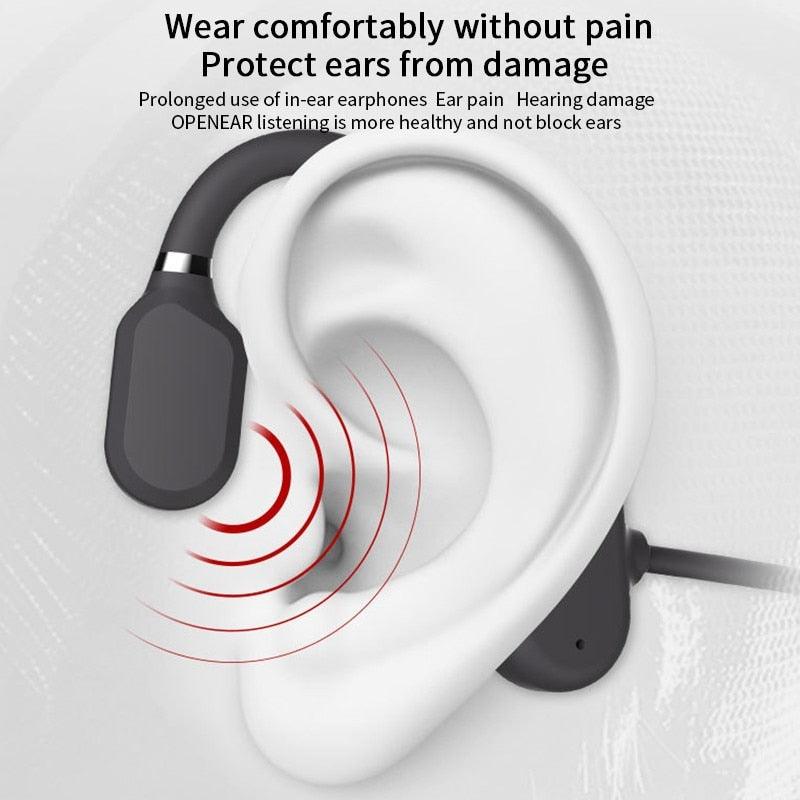 Bluetooth Bone Conduction Headphones - Wireless, Open-Ear