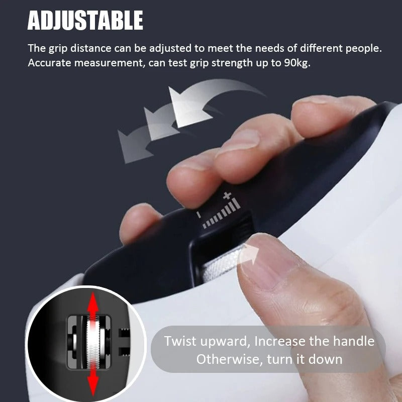 Digital Hand Grip Strength Trainer - Accurate Power Tester