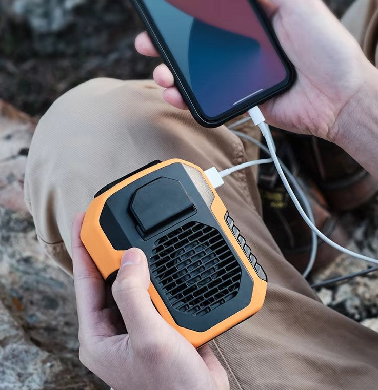 6000mAh Portable Neck & Chest Fan - Rechargeable & Hands-Free