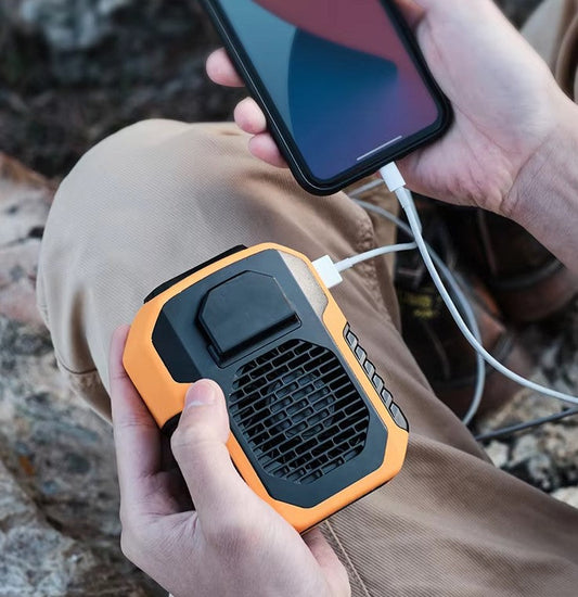 6000mAh Portable Neck & Chest Fan - Rechargeable & Hands-Free