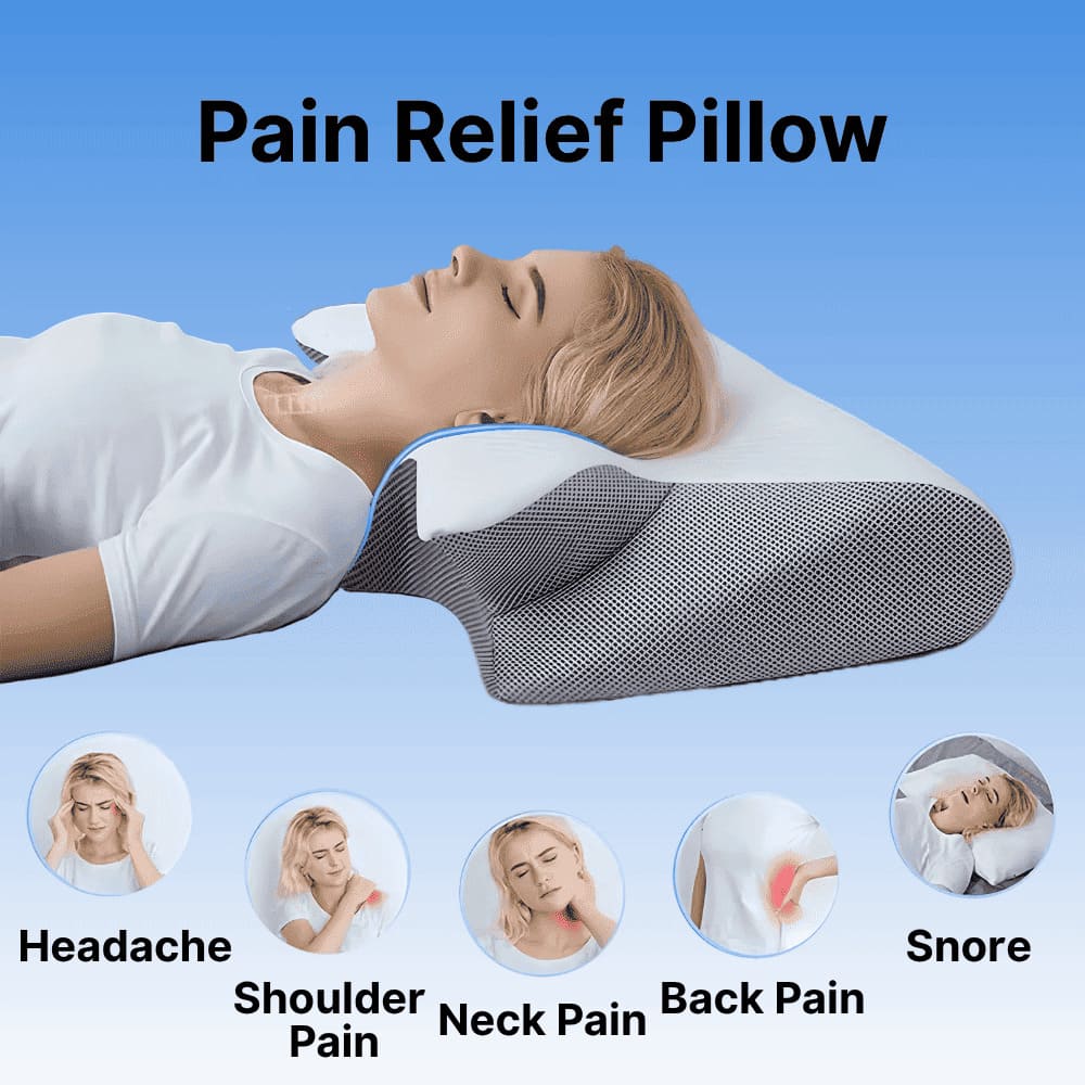 Contour Memory Foam Pillow – Neck Pain & Sleep Relief