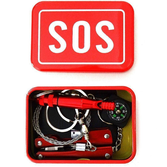 Portable SOS Survival Kit – Emergency Tool Box for Outdoors