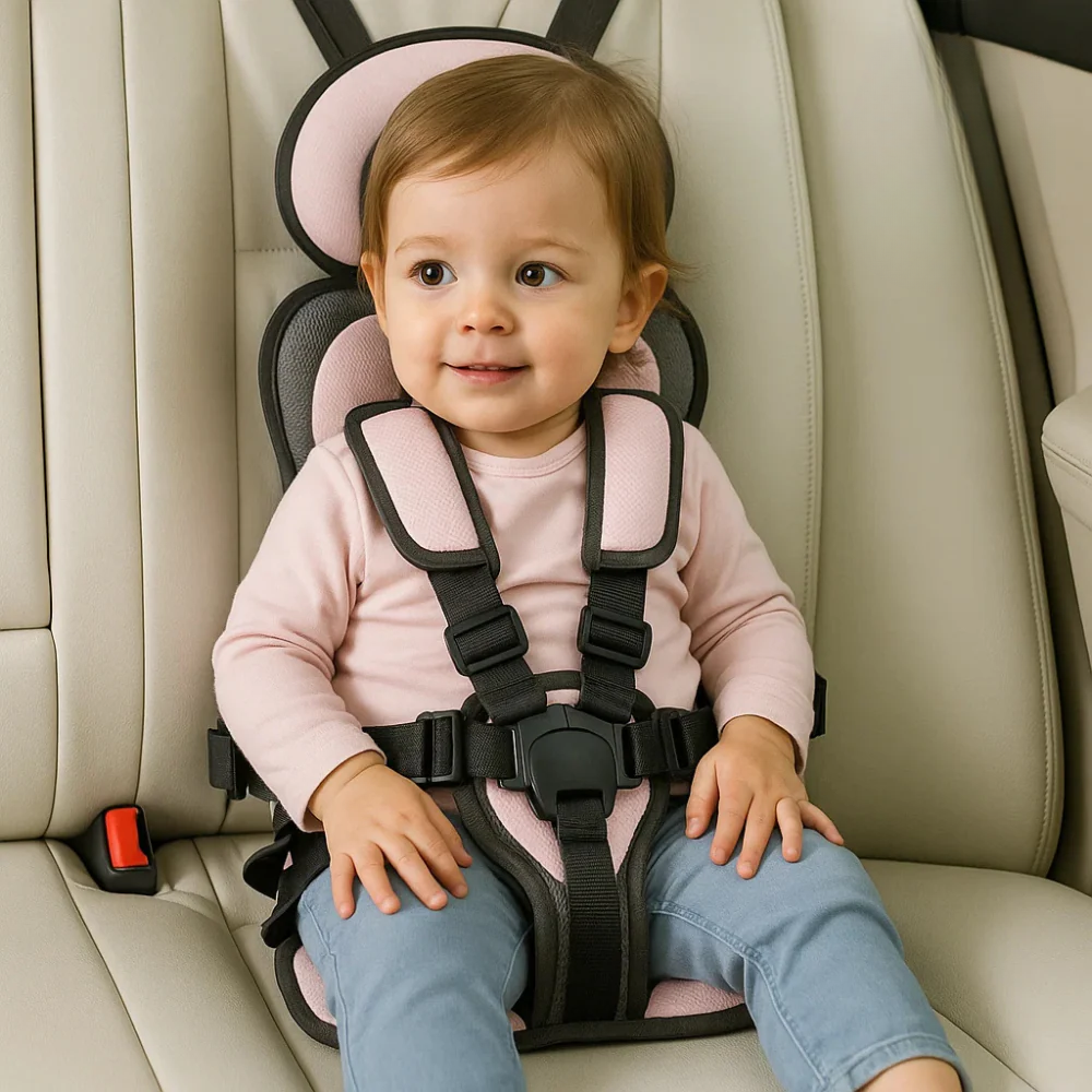 Child Car Booster Seat – Portable Travel Safety Chair