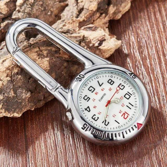 Clip-On Carabiner Pocket Watch – Convenient & Stylish Timepiece