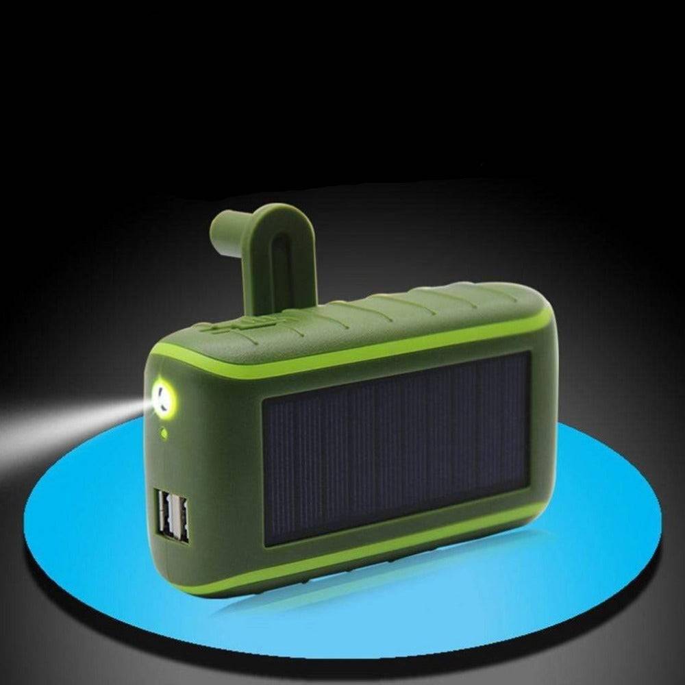 Hand Crank Solar Power Bank - Portable and Emergency Ready