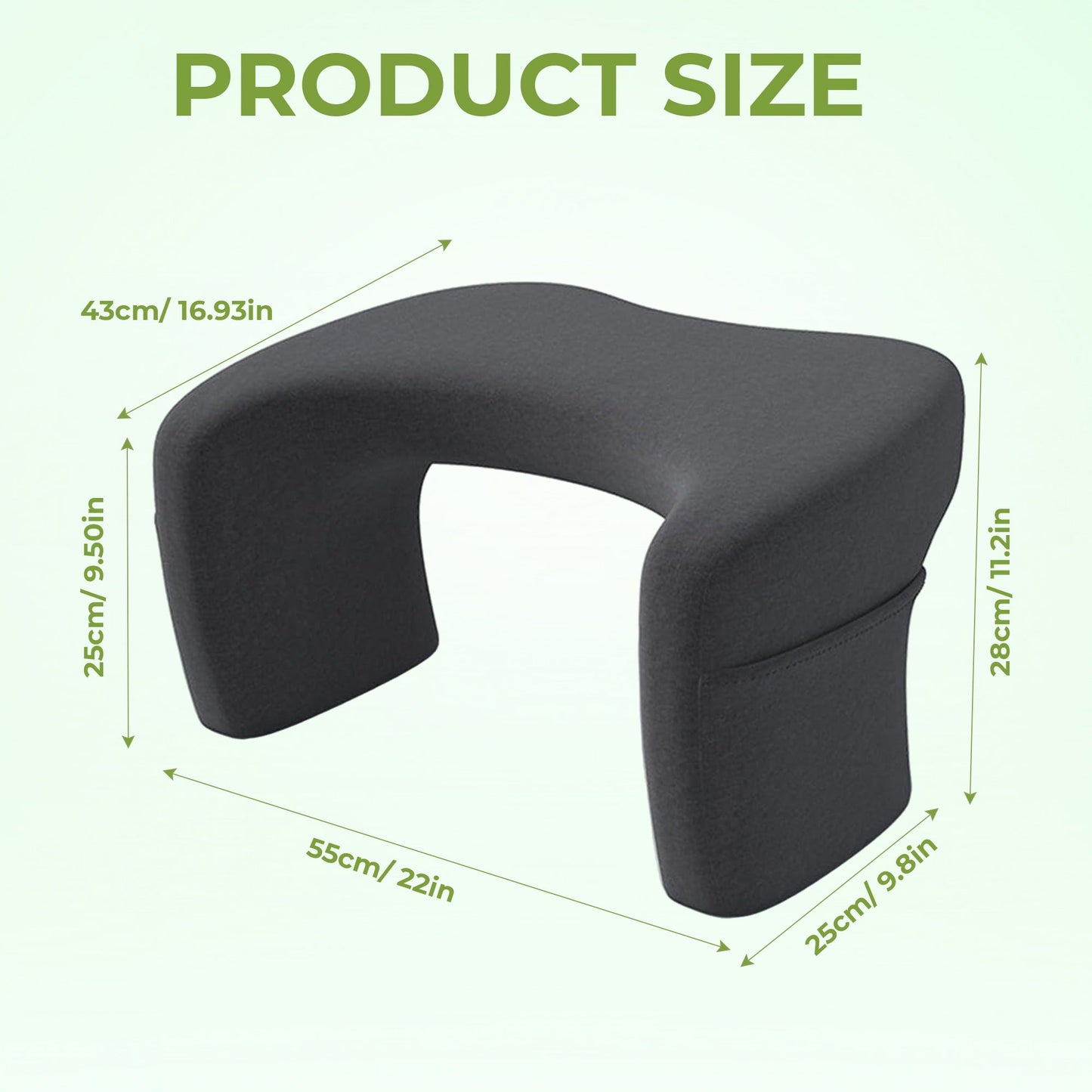 Reading Pillow with Backrest – Lap Desk for Work & Gaming