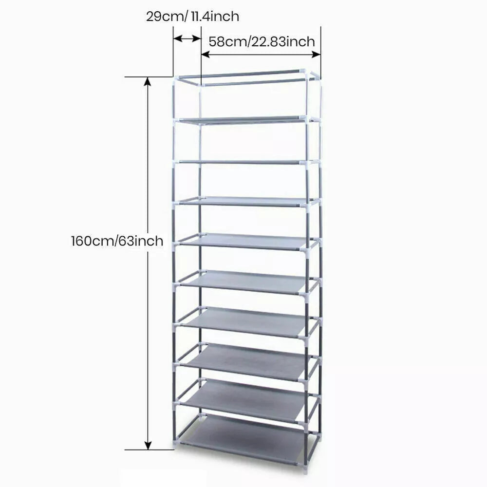 Self Standing Shoe Rack Cabinet – Modern & Spacious Shoe Organizer for Entryway Storage