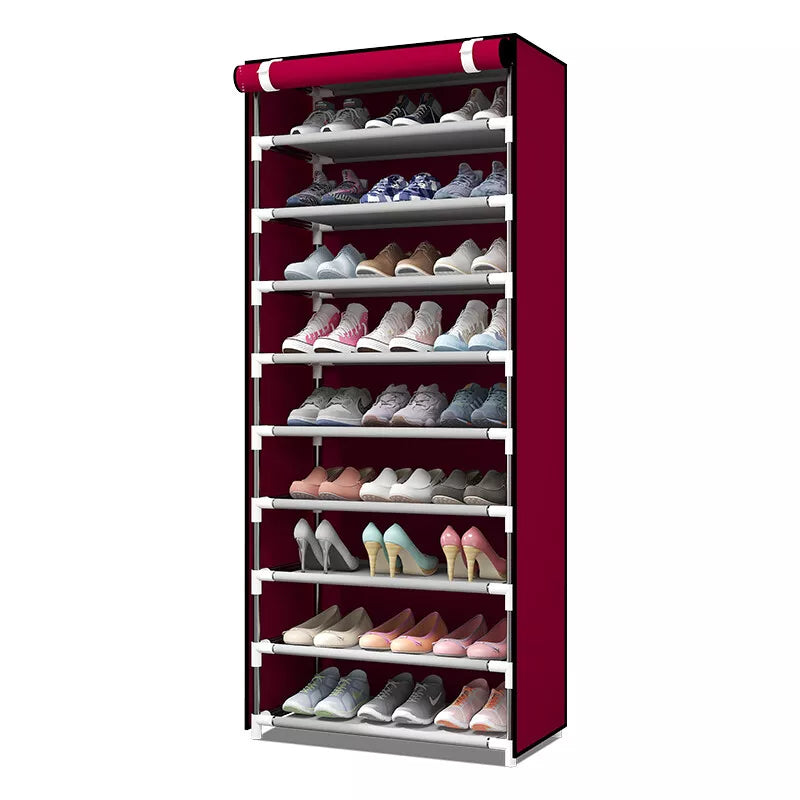 Self Standing Shoe Rack Cabinet – Modern & Spacious Shoe Organizer for Entryway Storage